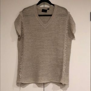 Lumiere open knit sweater blouse